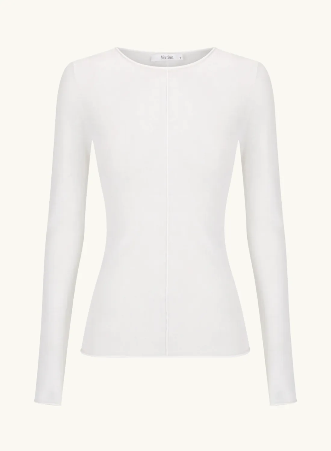 Morrison Aston Knit Pullover in WHITE
