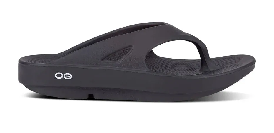 Oofos Ooriginal Black Sandal