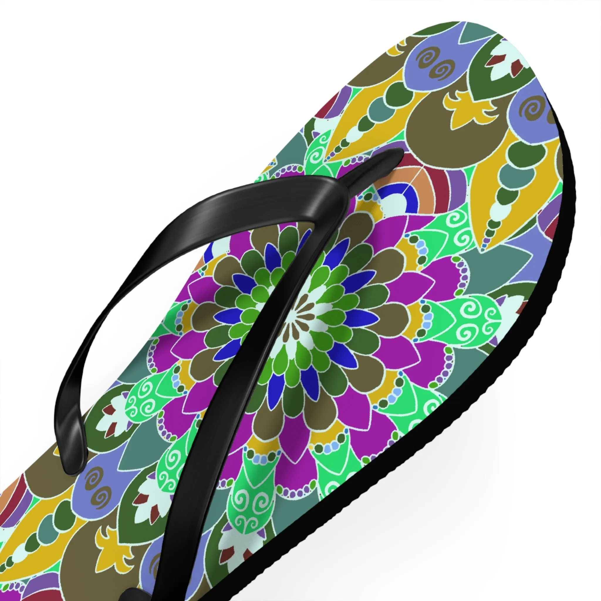 Peace & Harmony Mandala Flip Flops