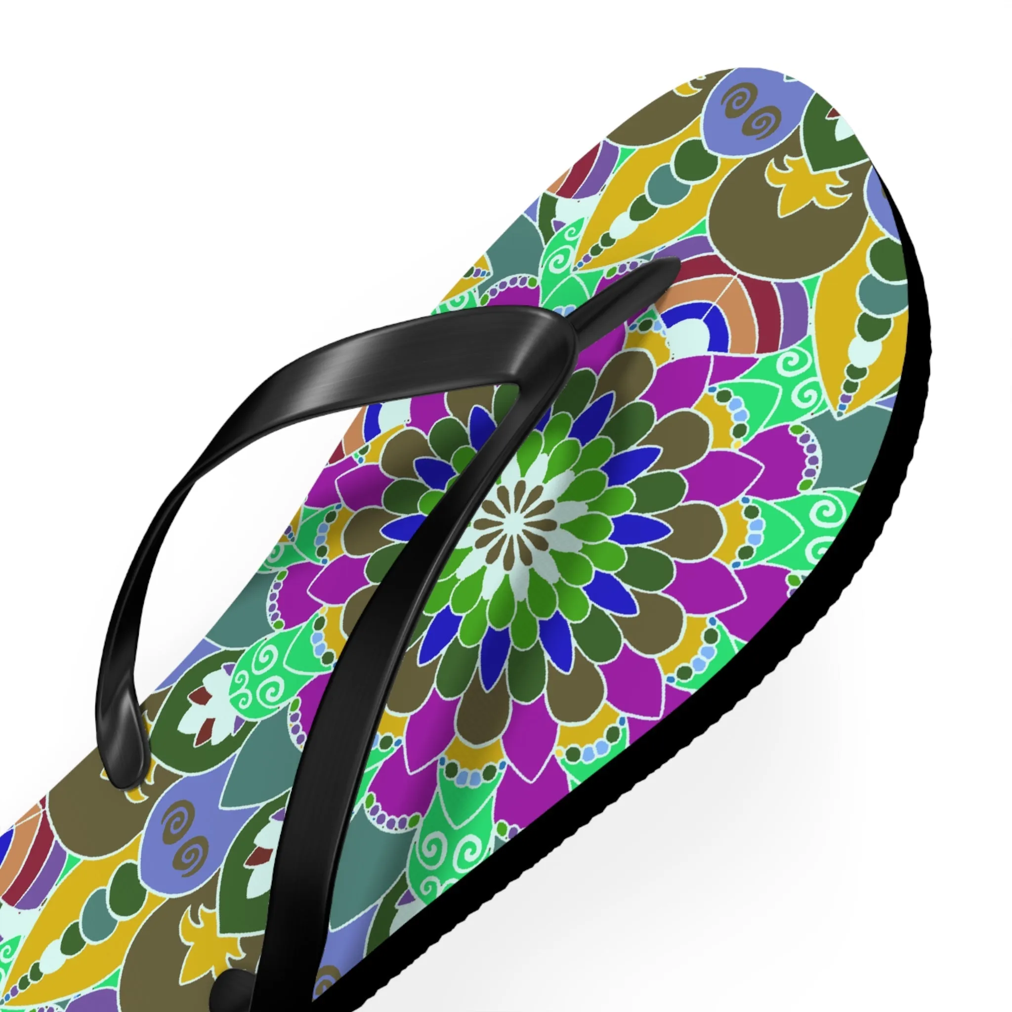Peace & Harmony Mandala Flip Flops