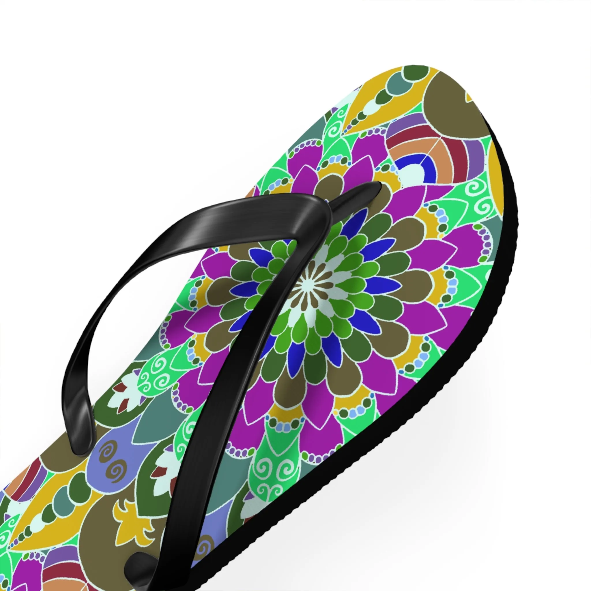 Peace & Harmony Mandala Flip Flops