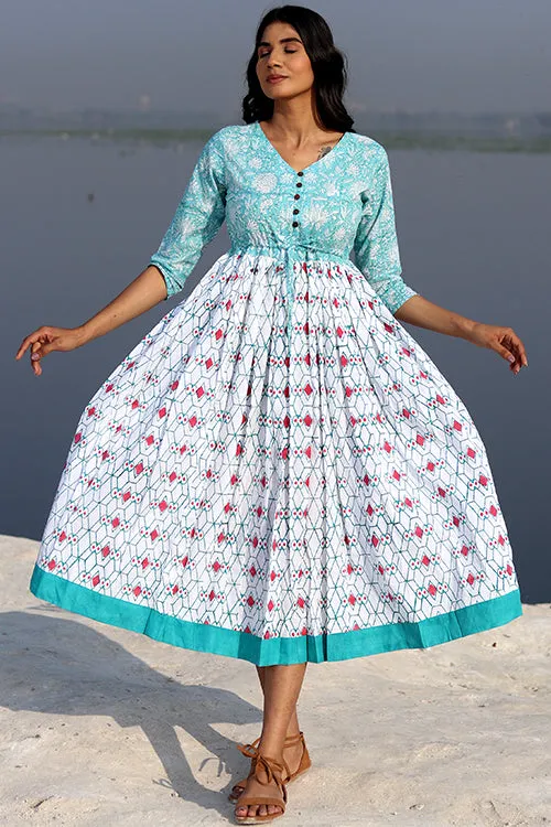 Sootisyahi 'The Geometrical Fusion ' Cotton Dress
