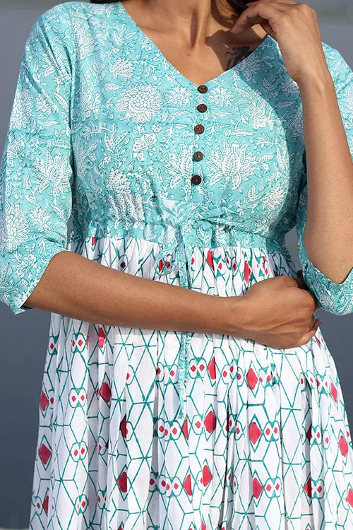 Sootisyahi 'The Geometrical Fusion ' Cotton Dress
