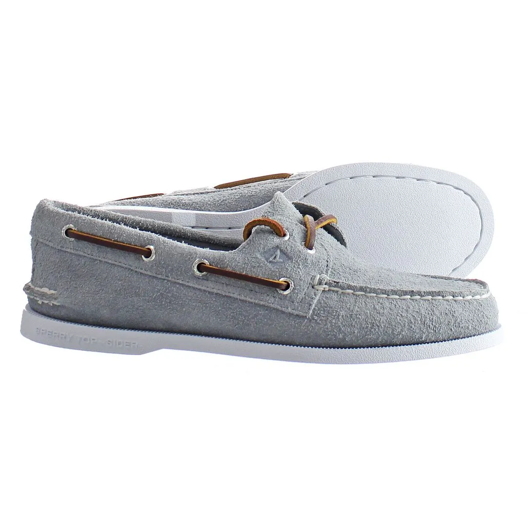 Sperry A/0 2-Eye Mens Grey Boat Shoes