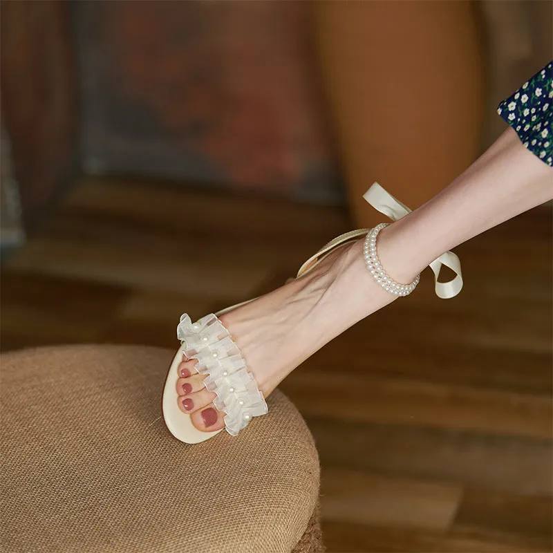 Summer Must Have Versatile Transparent Strap Fairy Stiletto Heels Sandals