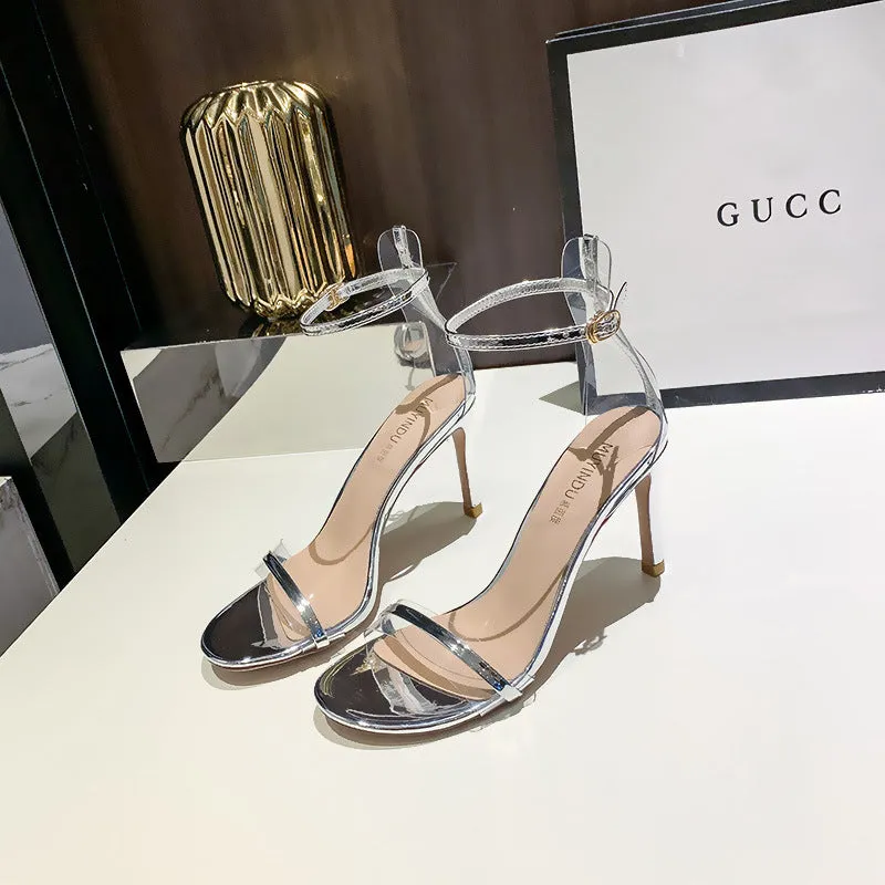Summer Stylish Strappy Open Toe High Heels Sandals