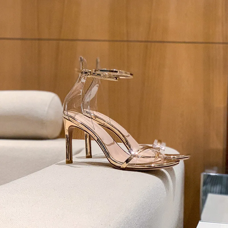 Summer Stylish Strappy Open Toe High Heels Sandals