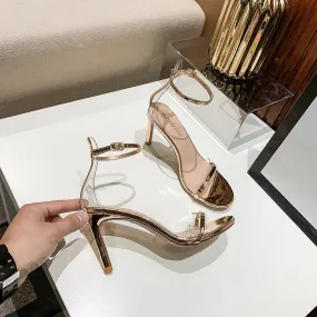 Summer Stylish Strappy Open Toe High Heels Sandals