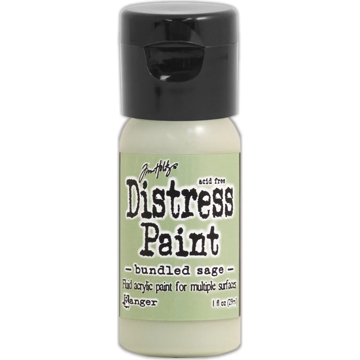 Tim Holtz Distress Paint Flip Top 1oz - Bundled Sage
