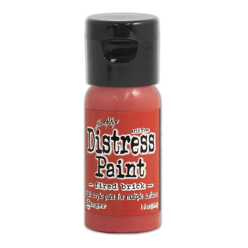 Tim Holtz Distress Paint Flip Top 1oz - Fired Brick