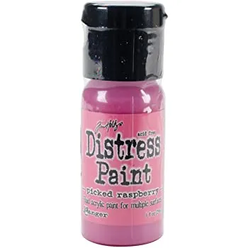 Tim Holtz Distress Paint Flip Top 1oz - Picked Raspberry