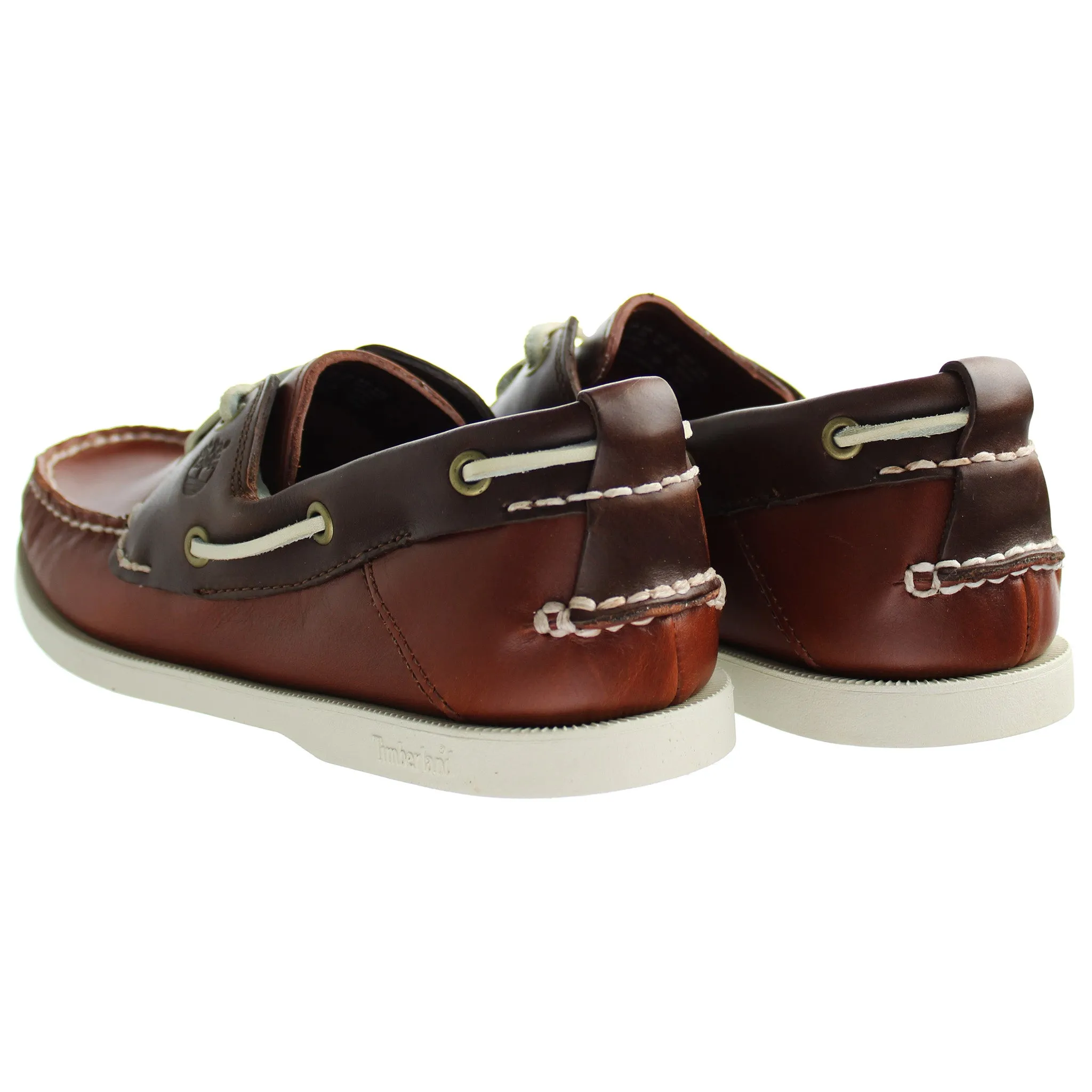 Timberland Heritage 2 Eye Mens Brown Boat Shoes