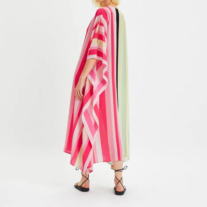 Timeless Glamour Geometric Stripes Kaftan KAF0040
