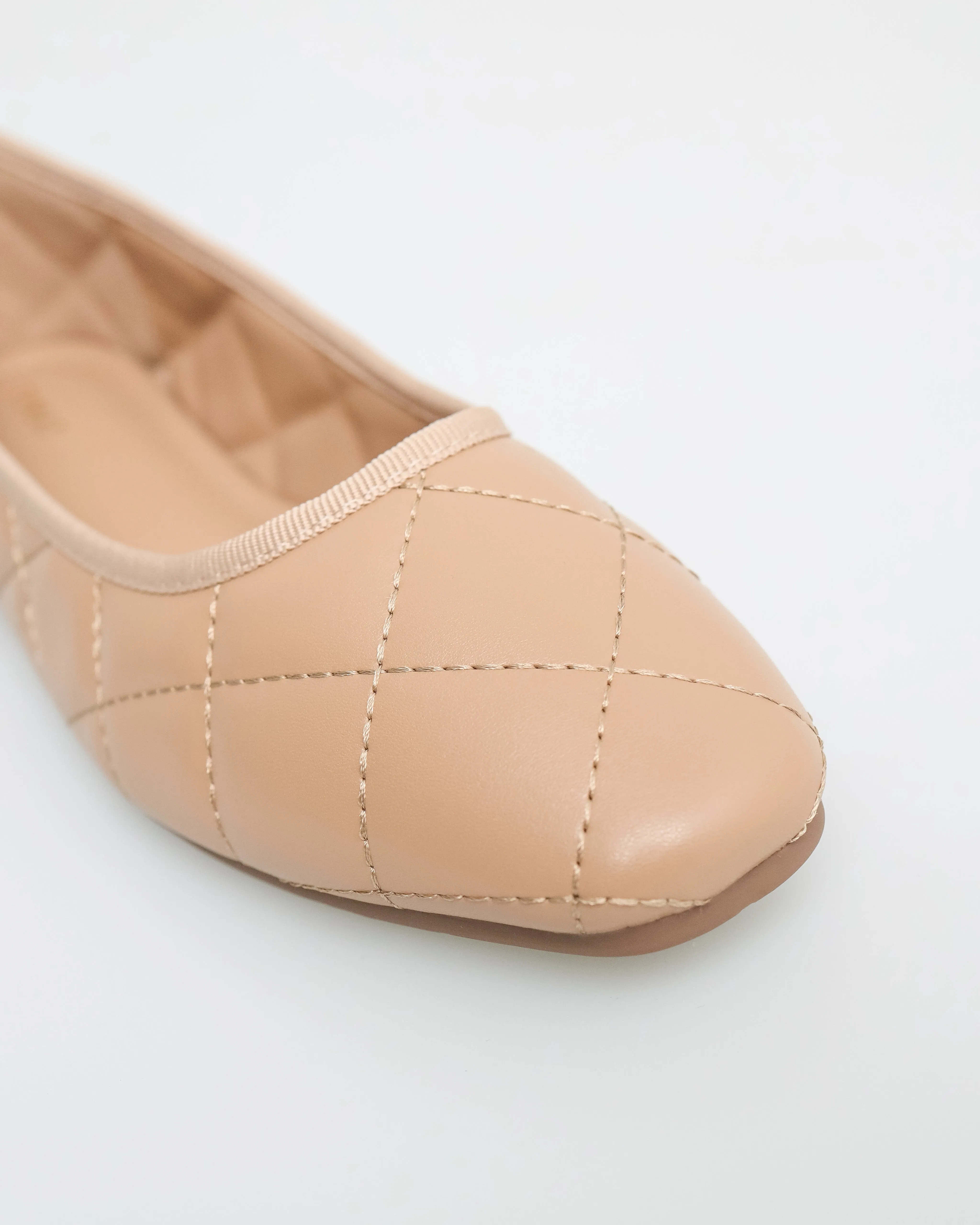 Tomaz NN252 Ladies Quilted Ballerina Flat