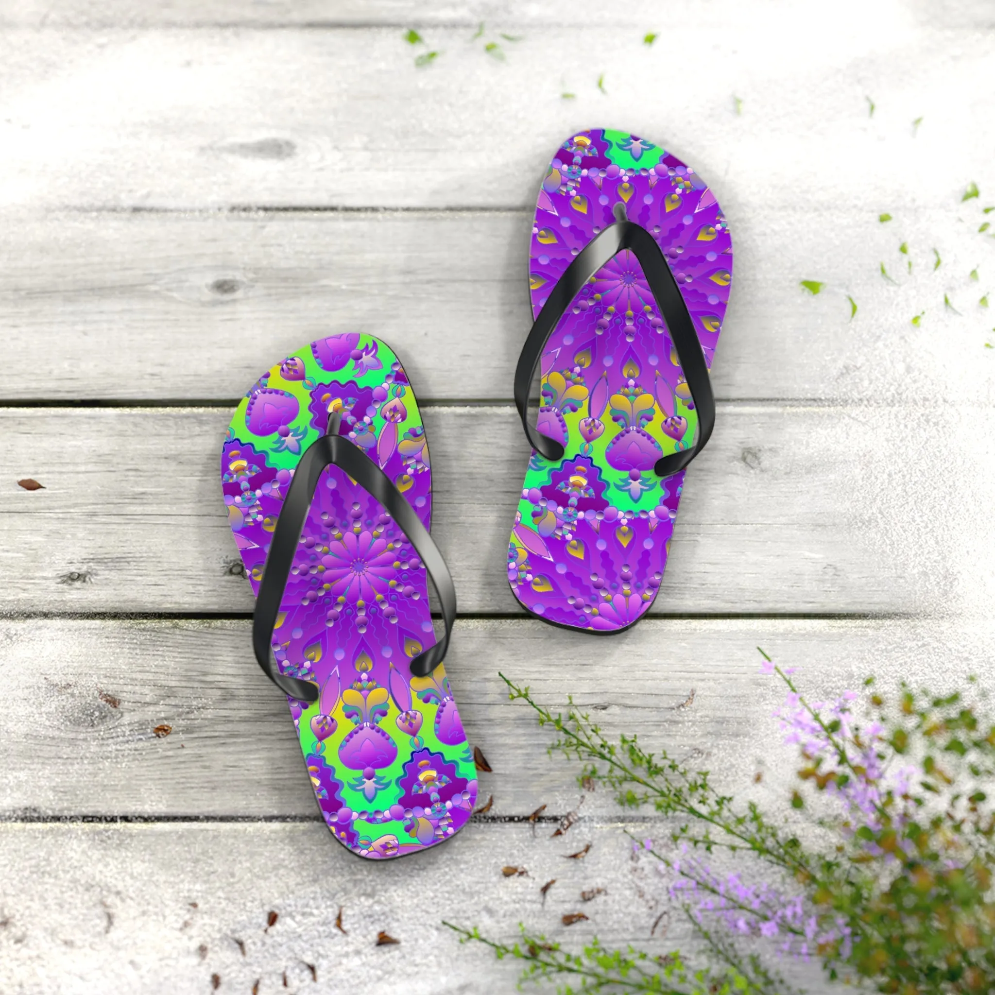 Vibrant Mandala Sandals - Bohemian Summer Style
