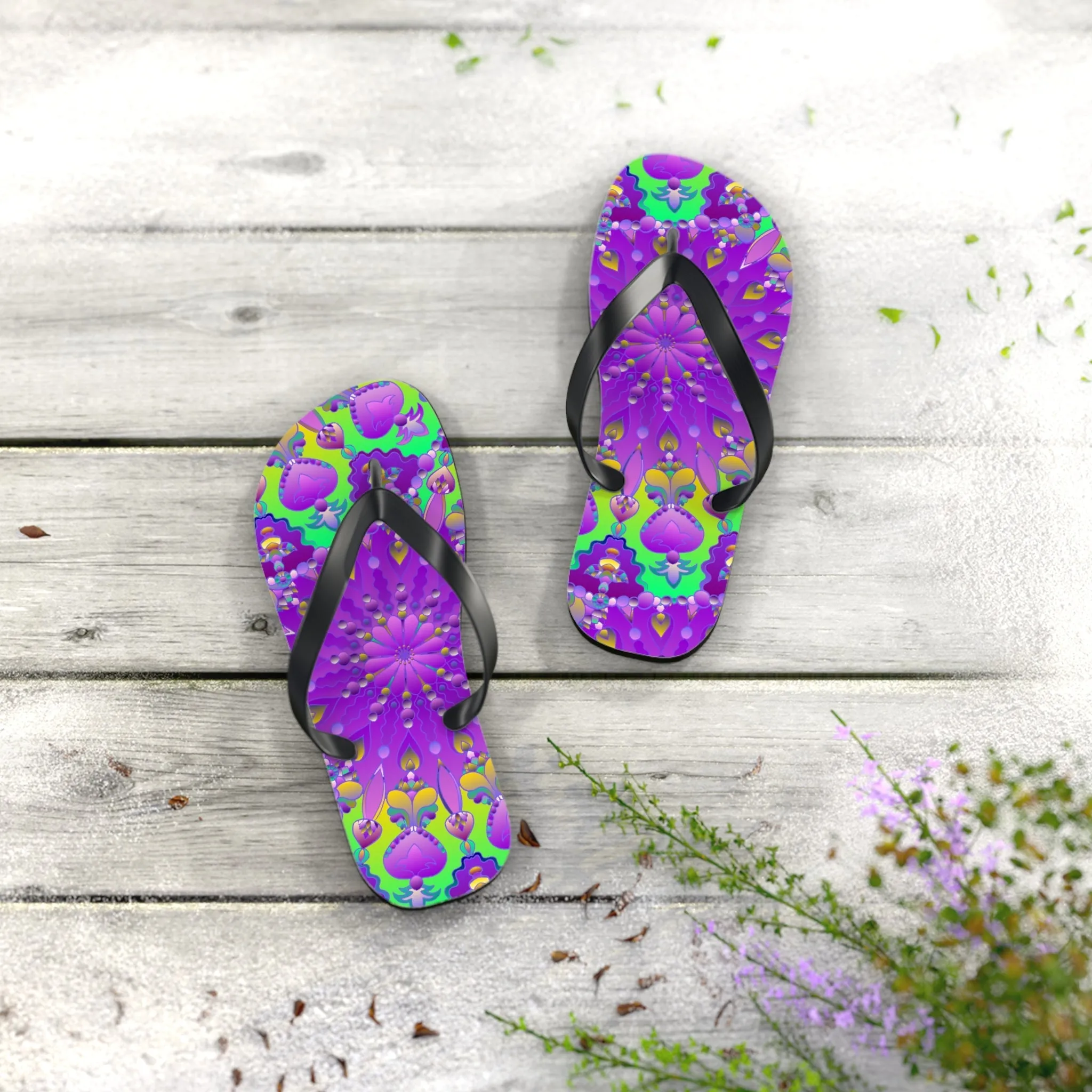 Vibrant Mandala Sandals - Bohemian Summer Style