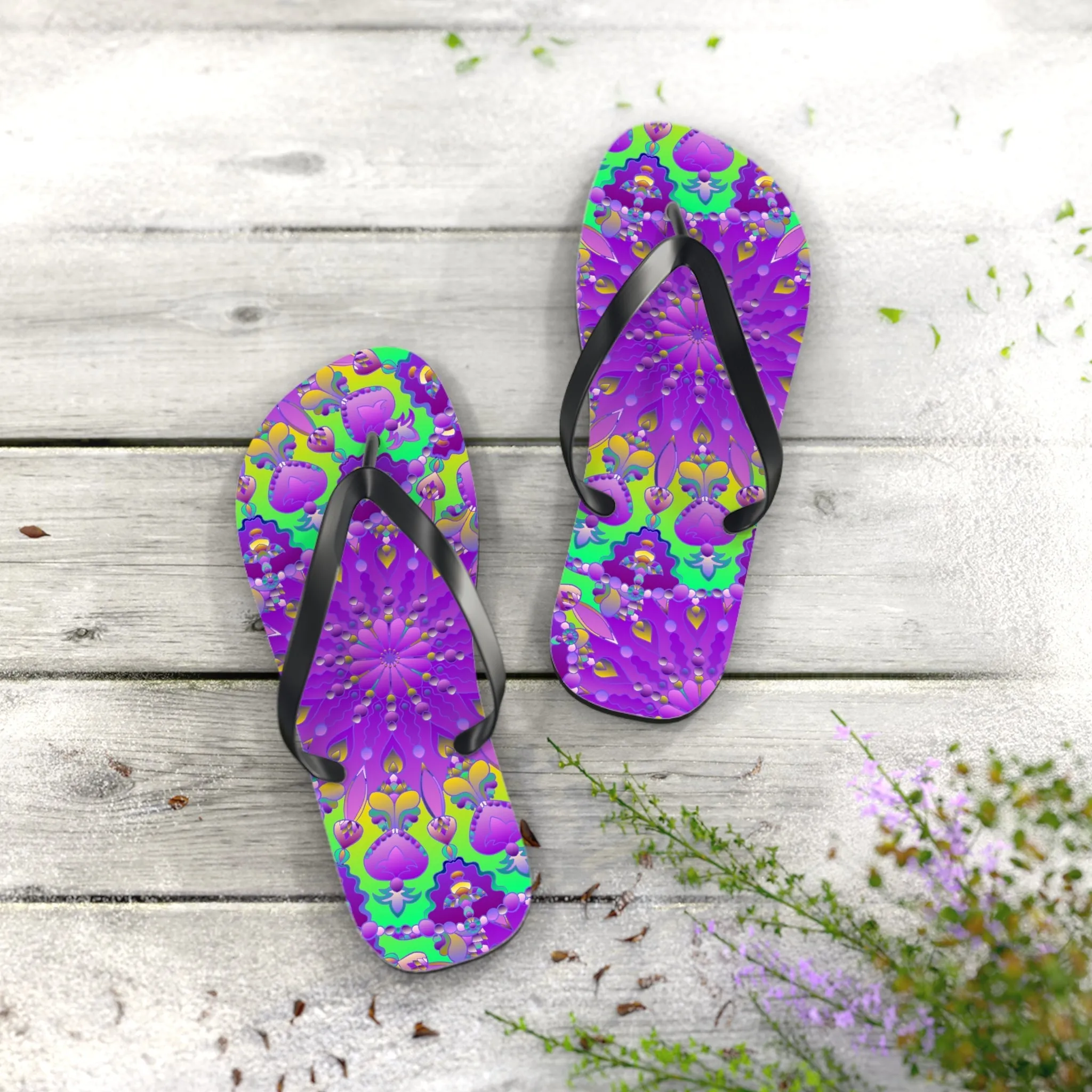 Vibrant Mandala Sandals - Bohemian Summer Style