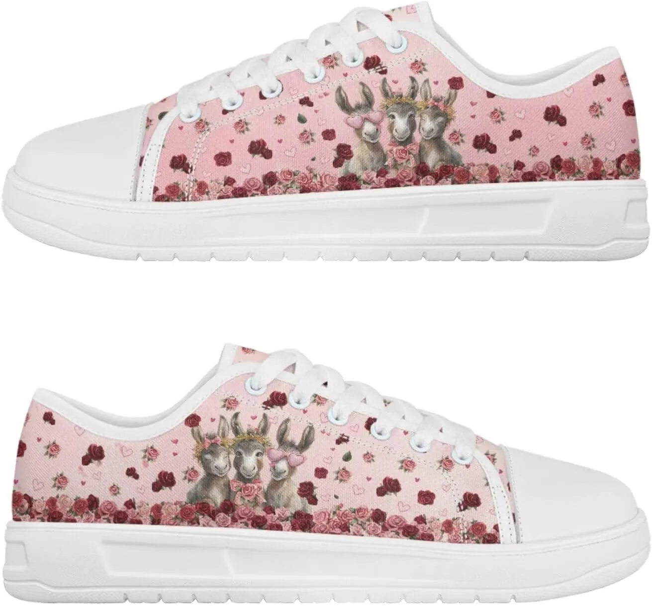 Womens Canvas Sneaker Fashion Jogging Footwear Comfortable Casual Walking Shoes Slip On Sneakers