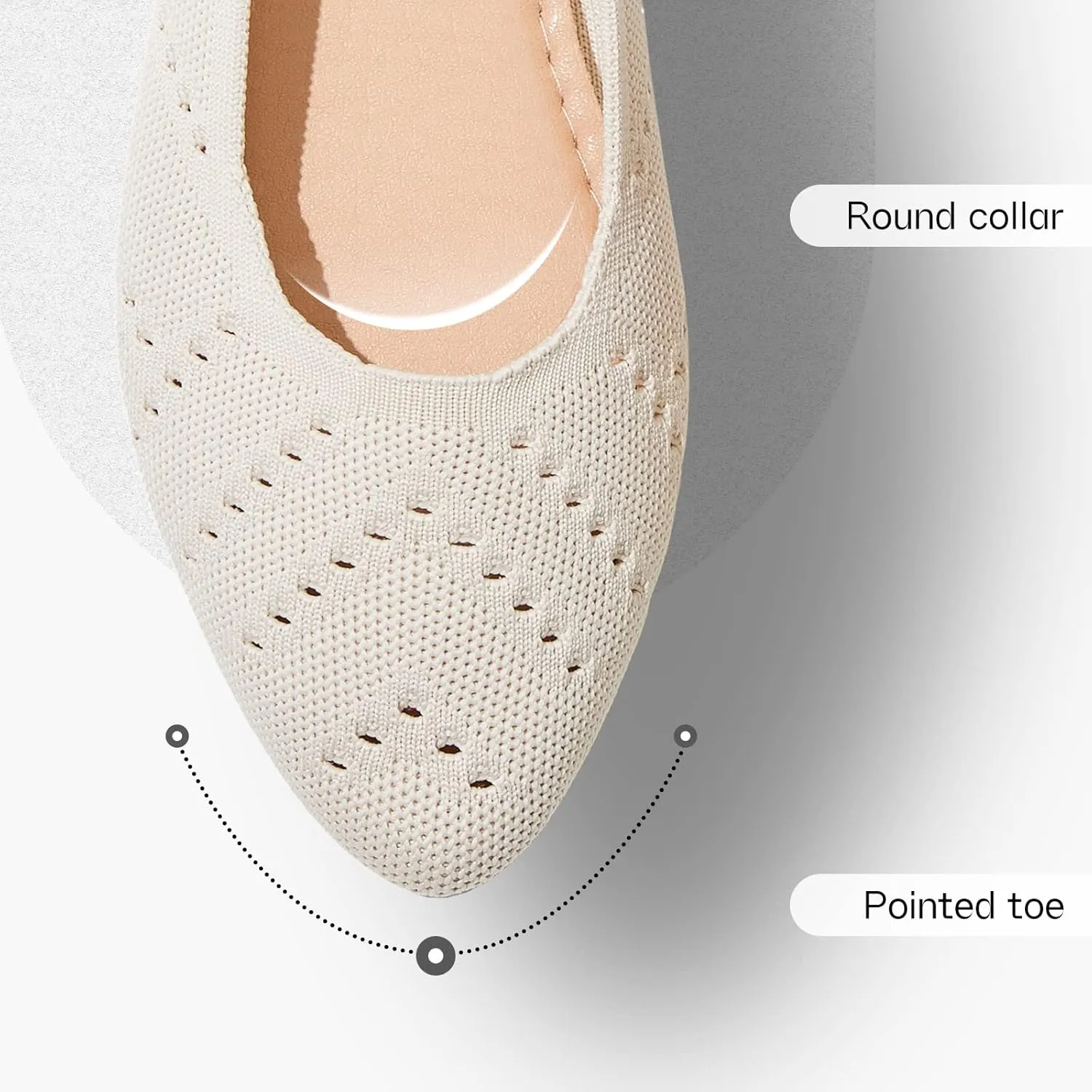 Women’s Flats Shoes Dress Shoes for Women Ballet Flats Dressy Comfortable Pointed Toe Flats Foldable Flats