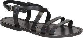Women's tan Leather Sandals Hand Made in Italy