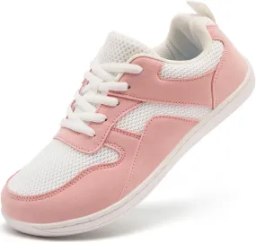 Women's Wide Toe Box Barefoot Sneakers Zero Drop Walking Jogging Shoes Breathable Non Slip Casual Jogging Shoes